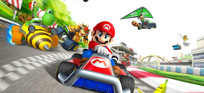 Jeu Mario kart Tour sur Mobile