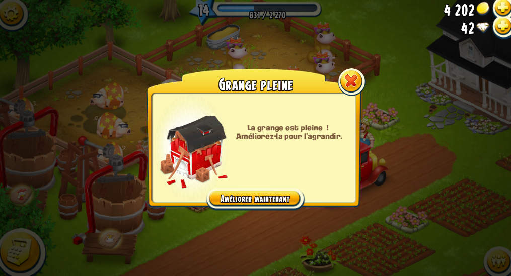 Hay Day, simulation de ferme drôle et gratuit IOS Et Android