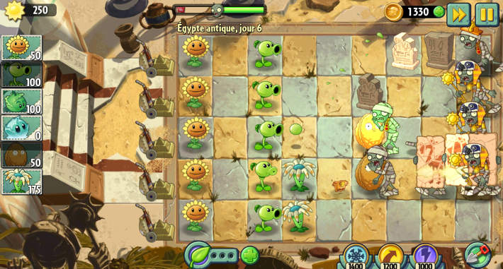 En egypte : Plants vs Zombies 2