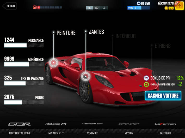 Venom GT dans CSR Racing 2