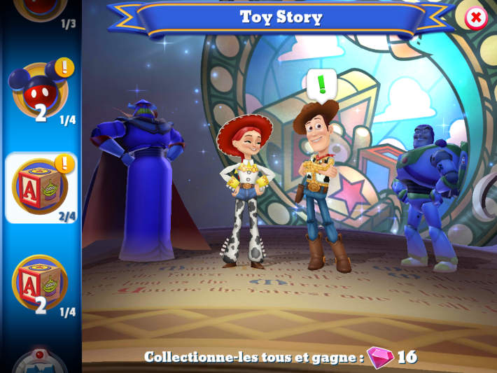 Personnages de Toy Story à débloquer : Disney Magic Kingdoms