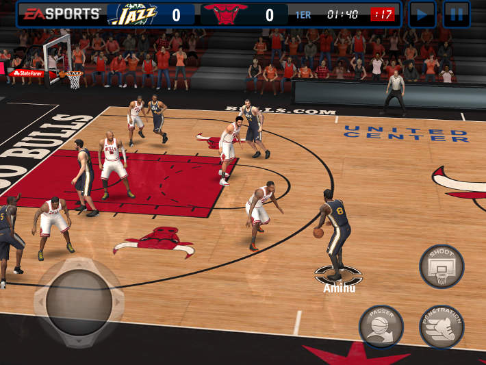 Matchs dans NBA Live Mobile