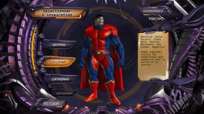 Création d'un super-héros inspiré de Superman : DC Universe Online