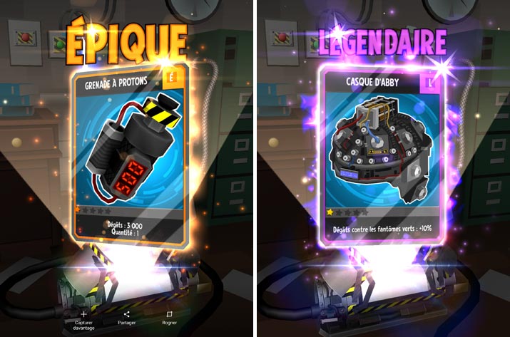 cartes de boost et d'équipement : Ghostbusters