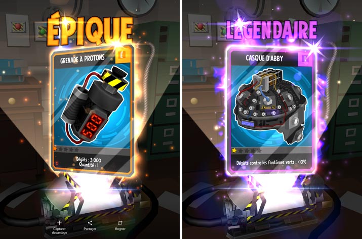 cartes de boost et d'équipement : Ghostbusters