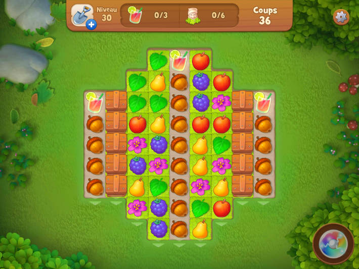 Niveau 30 de Gardenscapes - New Acres