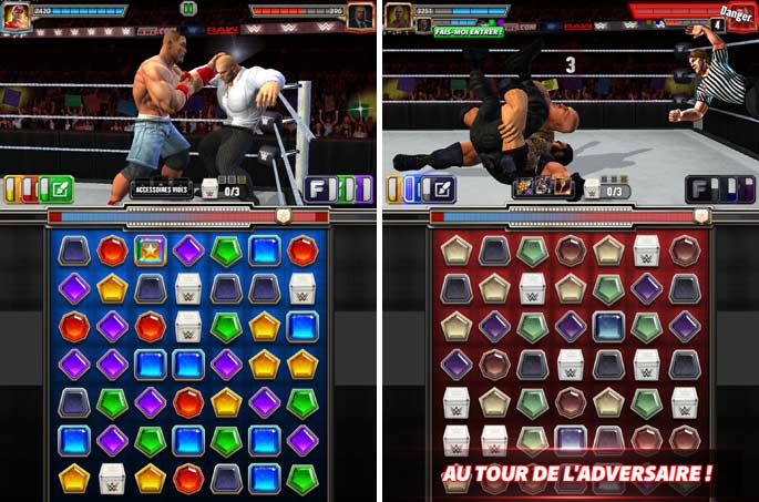 Combats dans WWE Champions