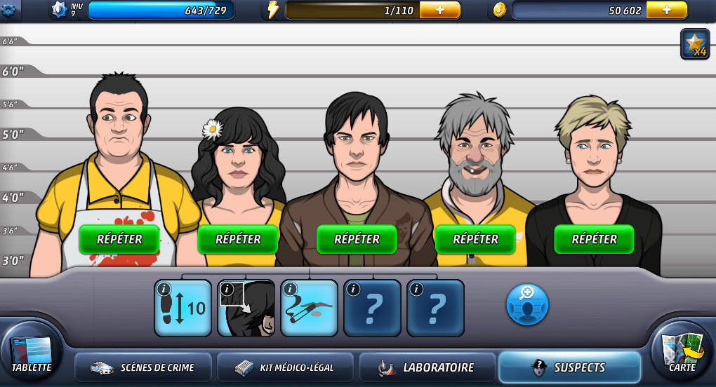 Jeu Criminal Case Test sur Android Enquêtes et objets cachés