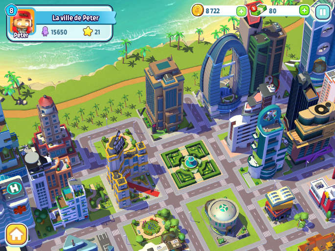 Exemple de ville dans City mania