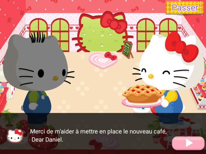 Histoire dans Hello Kitty Café de Rêve