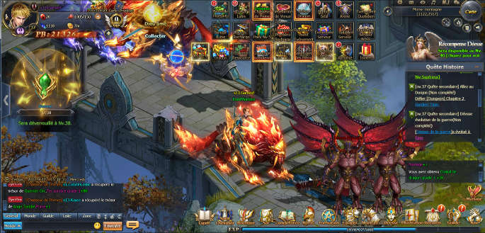 Interface du jeu dragon 2