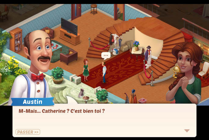 Catherine, amoureuse d'Austin ? Homescapes