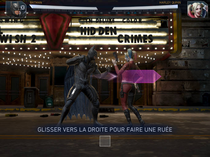 Tutoriel dans Injustice 2 sur mobile