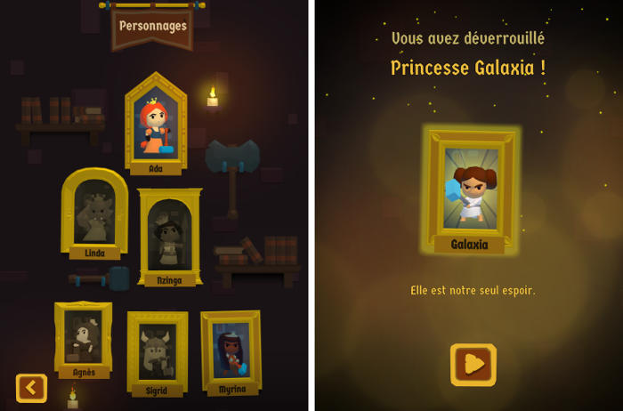 Débloquez toutes les princesses du jeu