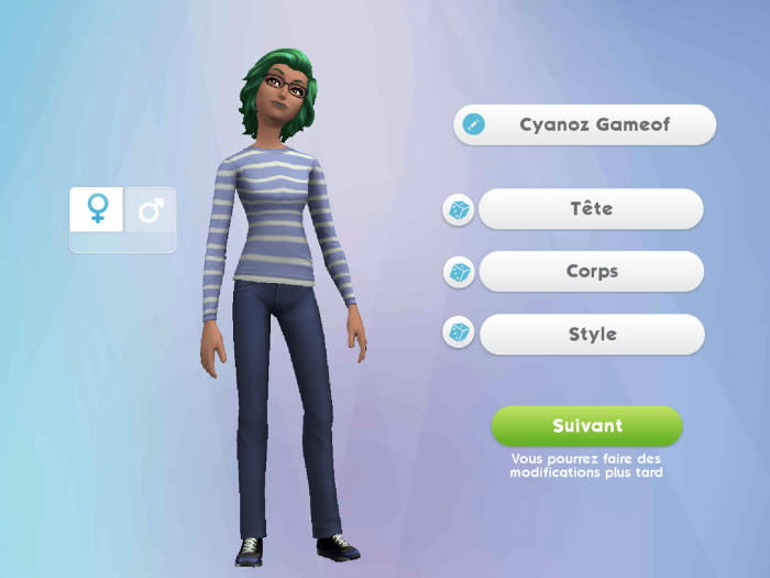 Personnalisation de son Sims