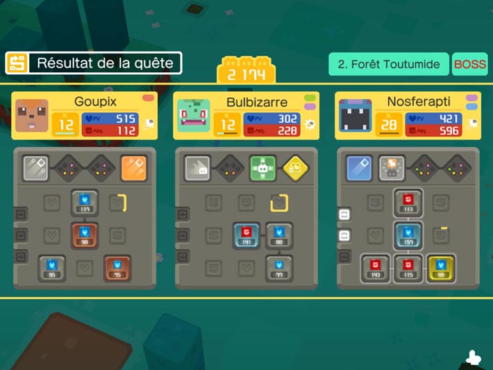 Pokémon Quest, gain d’expérience