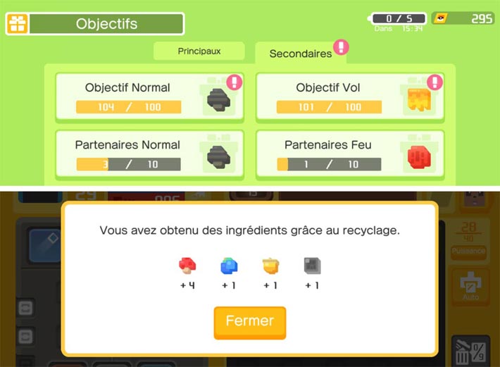 Pokémon Quest: gagner des ingredients