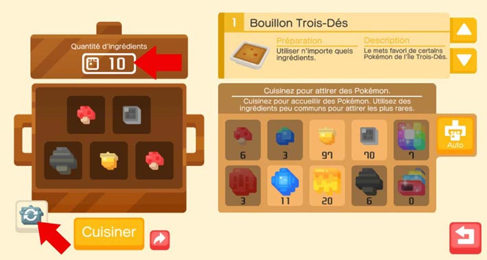 Pokémon Quest, le fonctionnement de la marmite