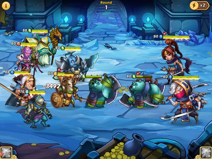 Idle Heroes, les combats automatisés