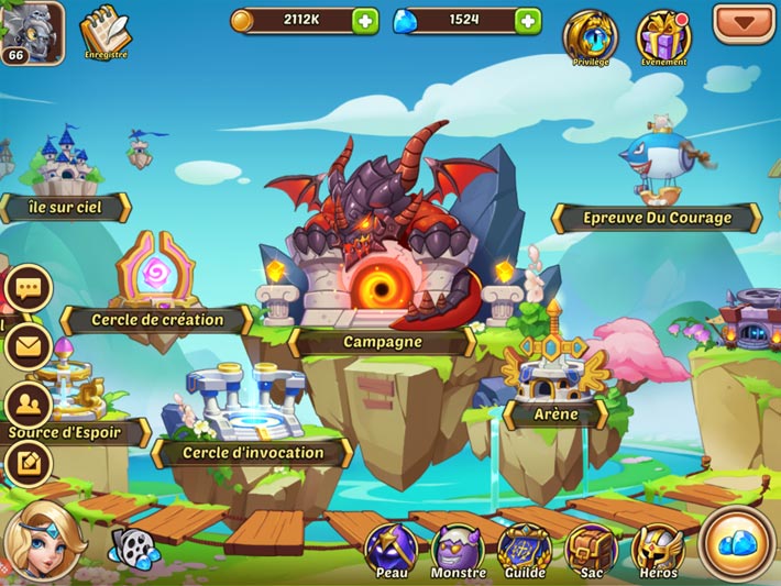 Idle Heroes, envent et de nombreuses choses à faire