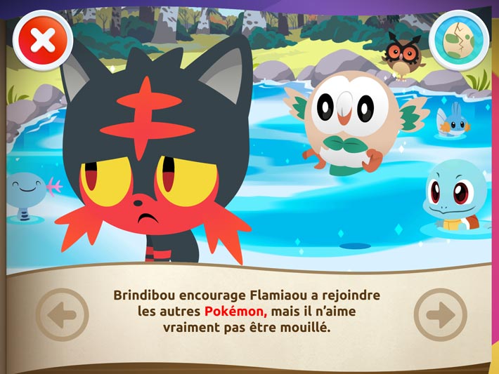 Pavillon pokémon pour s'initier à la lecture