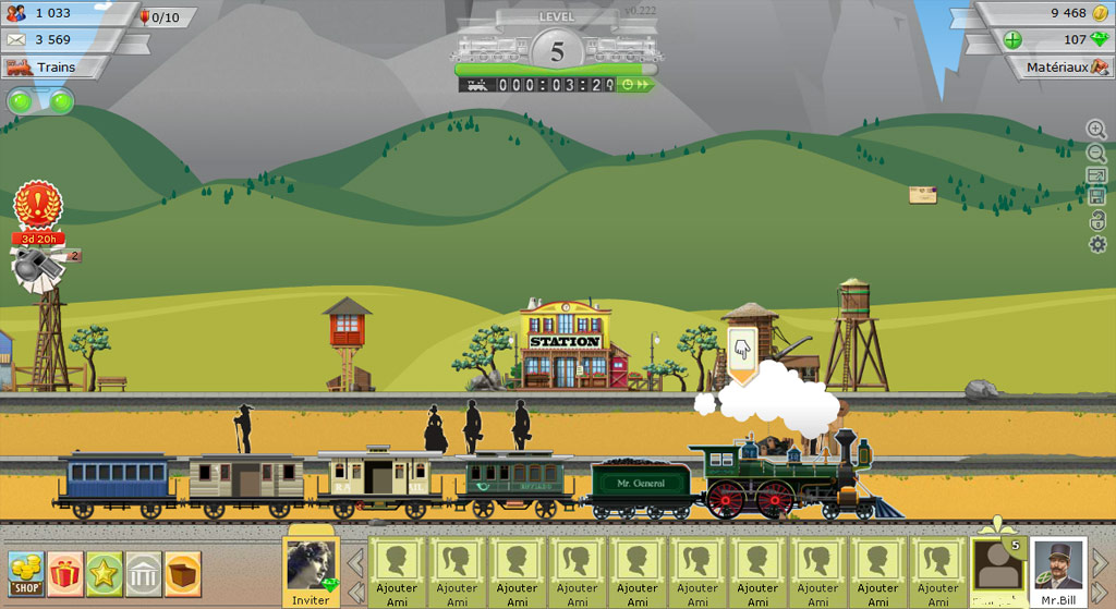 Jeu TrainStation, Unstoppable Test navigateur, IOS, Android