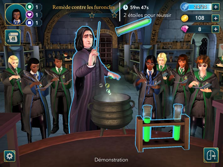 Harry Potter : Secret à Poudlard, les cours de potions du Professeur Rogue