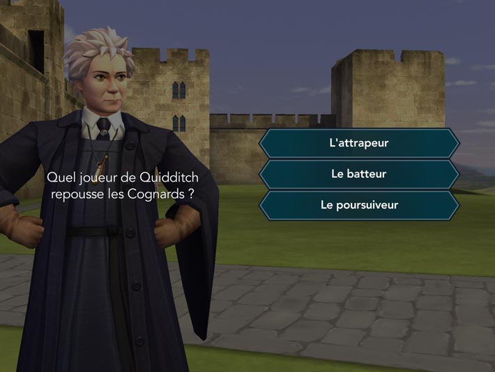 Harry Potter : Secret à Poudlard, quizz Quidditch