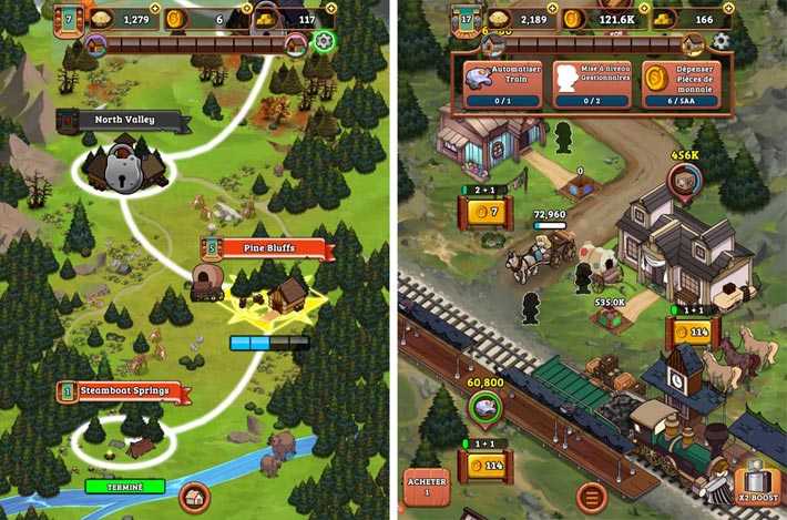 Idle Frontier: Tap Town Tycoon, clicker et conquête de l'ouest