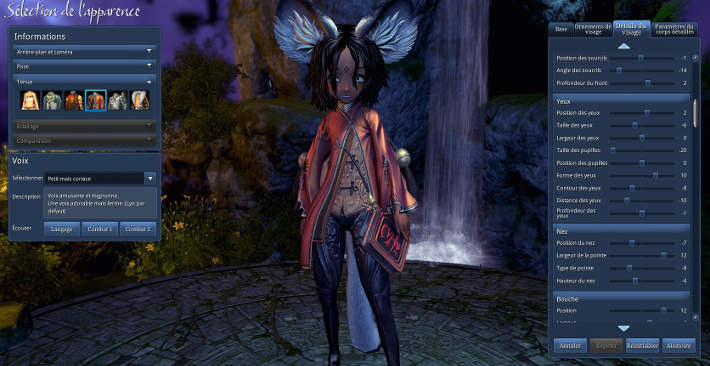 Personnalisation de son perso dans Blade And Soul 