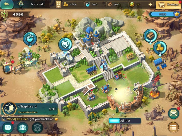 Art of Conquest: Dark Horizon, la base centre du pouvoir