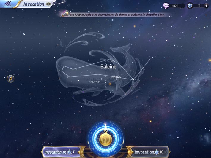 Saint Seiya Awakening: Knights of the Zodiac, constellation