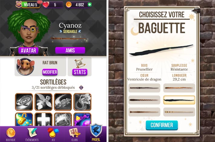 Harry Potter : Énigmes & Sorts, choisissez une baguette et apprenez des sorts