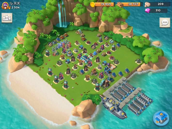 Camp sur Boom beach