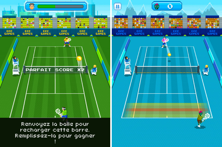 Matchs sur One Tap Tennis