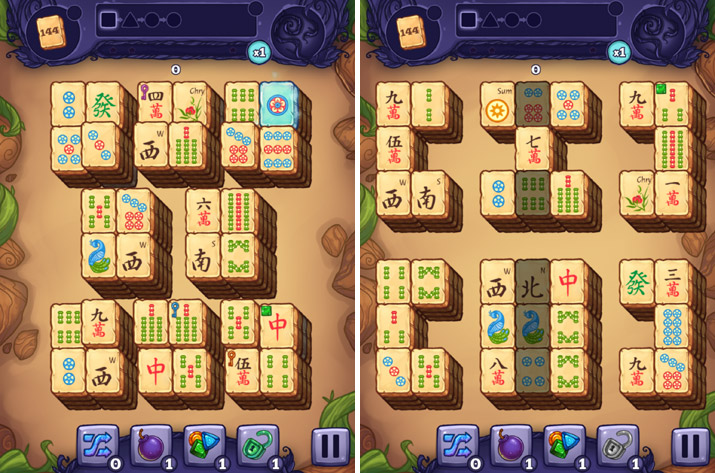 2 plateaux de Mahjong Treasure Quest